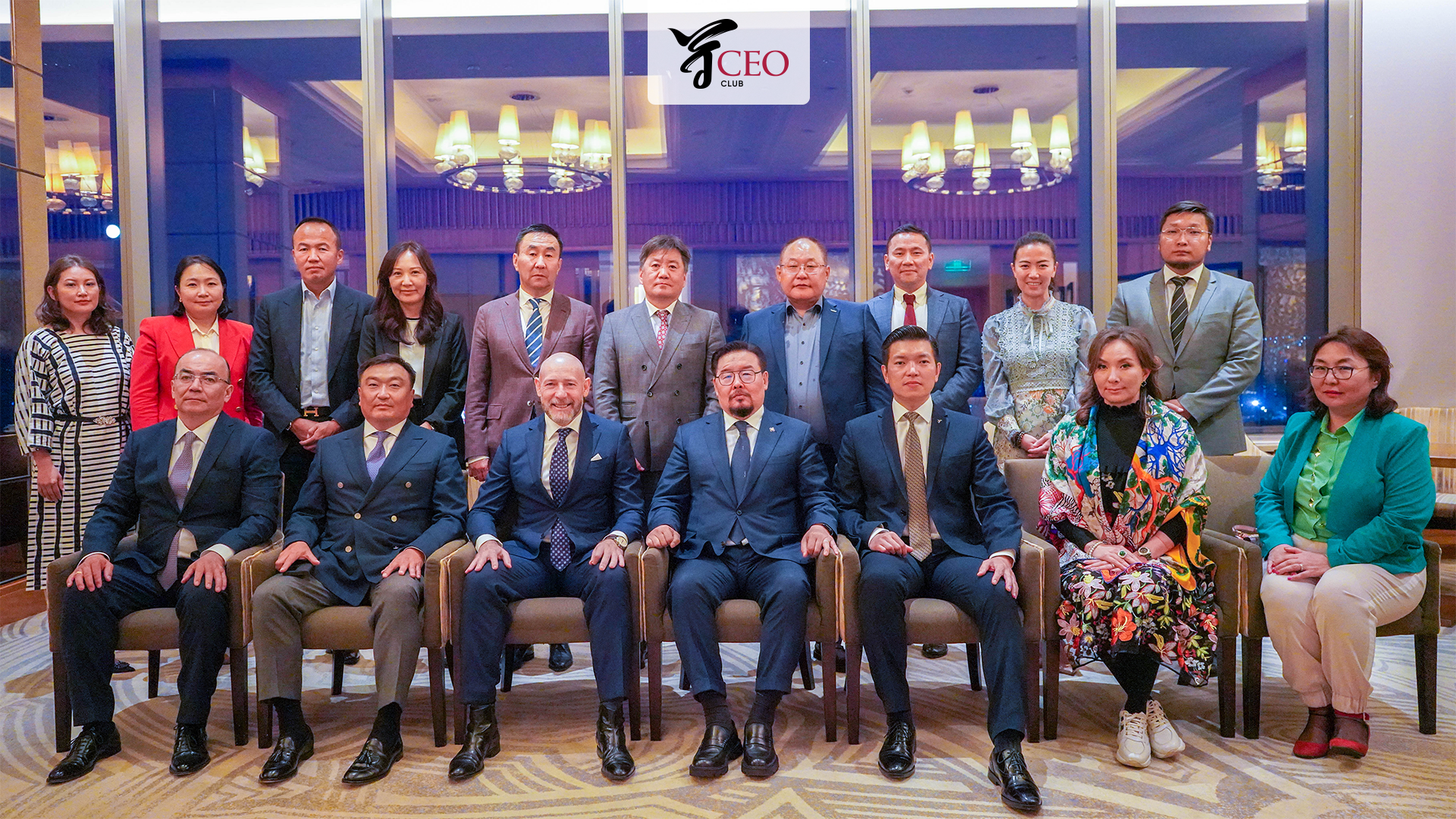 "CEO" Клуб -ын гишүүд Монгол Улсын Их Хурлын Дарга Г.Занданшатар, Монгол Банкны Ерөнхийлөгч Б.Лхагвасүрэн, Санхүүгийн зохицуулах хорооны дарга Д.Баярсайхантай уулзлаа.